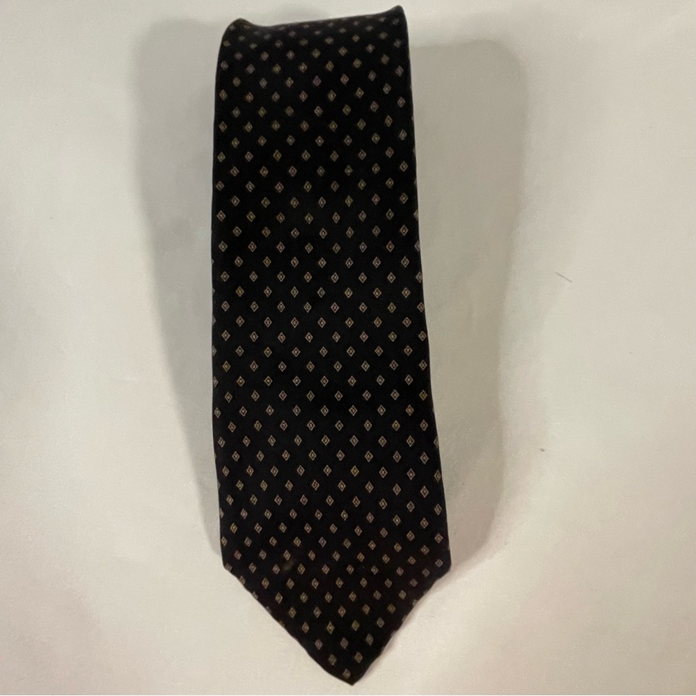 Don Loper Beverly Hills Navy Necktie w/Small Diamonds